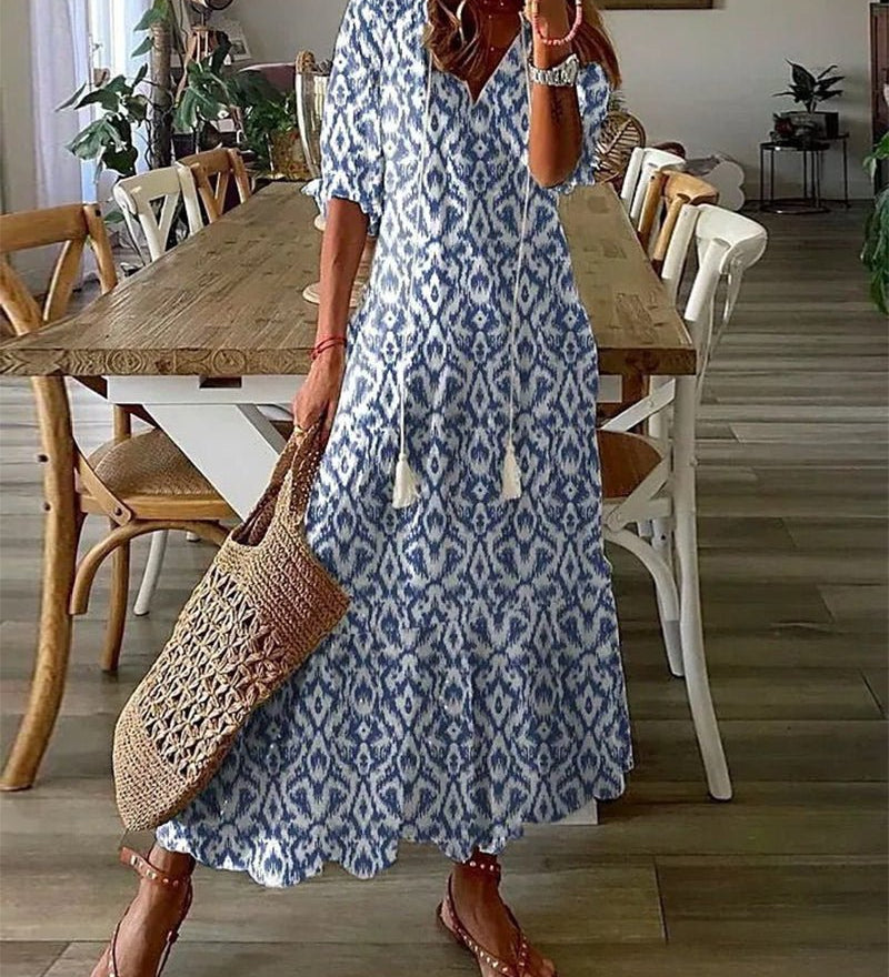 Luna | Mühelos Boho-Stiilis Midi Kleid