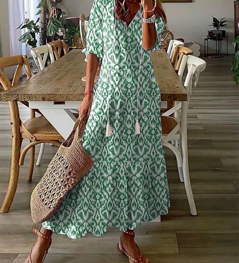 Luna | Mühelos Boho-Stiilis Midi Kleid