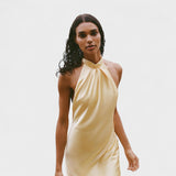Sofia – Halter Satin Kleid