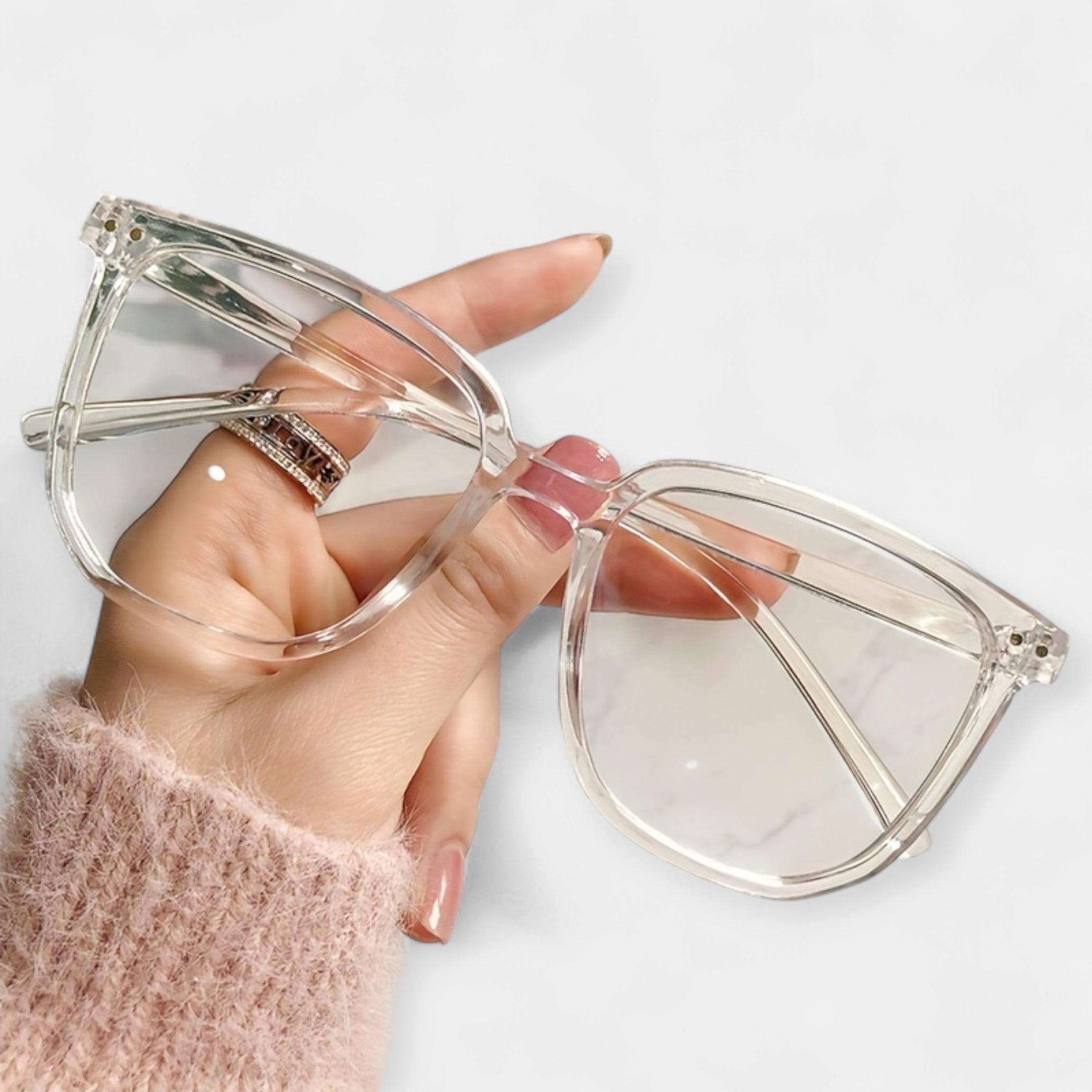 Sinise valguse kaitsega ruudukujulised prillid