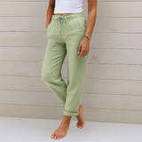 Sara | Premium Elastsed Hingavad Lina Püksid