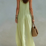 LIVIA | Maxi Abito Boho Roheline Pistaatsia