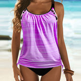 Augustus - Ühevärviline tankini leopardimustriga
