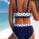 Liesbeth - Kõrge talje ja mustriga patchwork-bikini