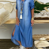 Ibiza | Moodne Denim Maxikleid