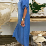Ibiza | Moodne Denim Maxikleid