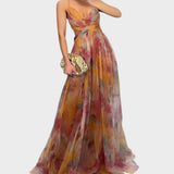 Mia - Lilleline Maxi Kleit Elegantsi Loomiseks