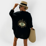 Suve T-särk Silmade Mustriga