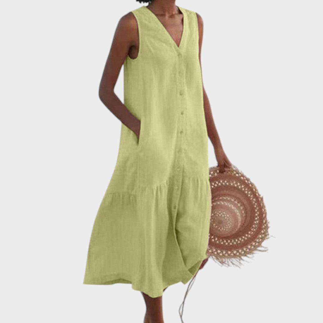 Vita - Elegantne ja Mugav V-kaelusega Kleit