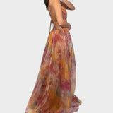 Mia - Lilleline Maxi Kleit Elegantsi Loomiseks
