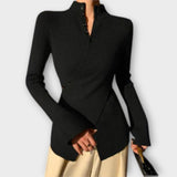 Michiko – Elegantne Slim Fit Kootud T-särk