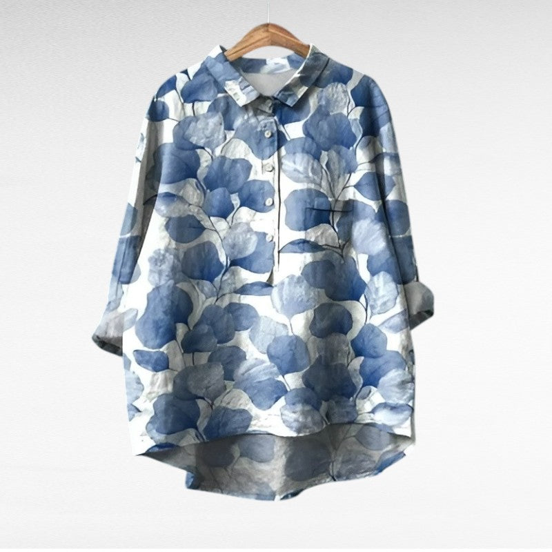 Camille | Elegantne Linane Bluus Suveks