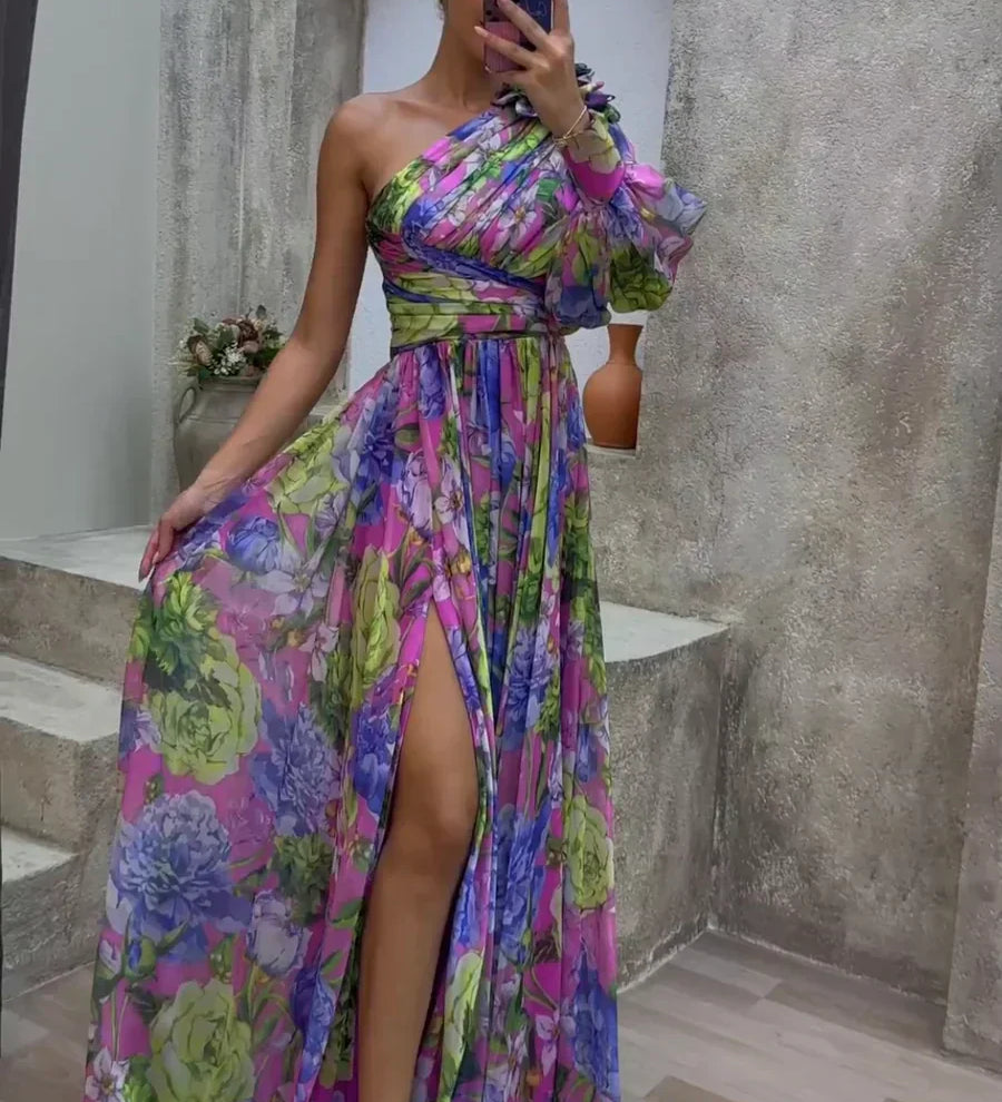 Whitney | Elegantne ja voolav õlavarre kleit suvepidudeks