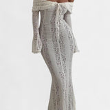 Rosalie - Maxi Kleid mit Schulterdetails