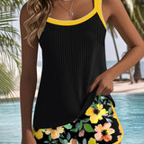 Laluna® | Kaheosaline Elegantne Tankini-Komplekt