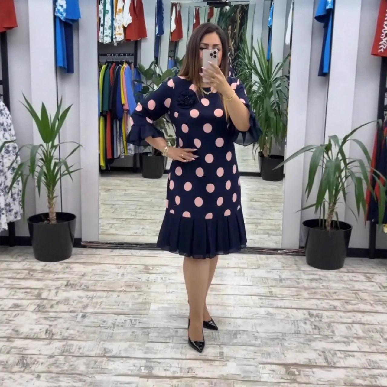 Vitória | Elegantne polkadot kleit