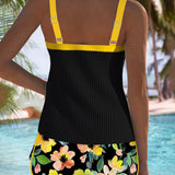 Laluna® | Kaheosaline Elegantne Tankini-Komplekt