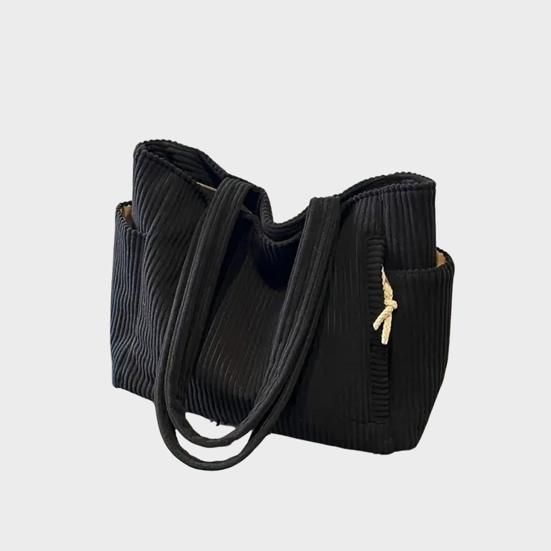 Amalija – Kott ribakujundusega ja köitdetailidega