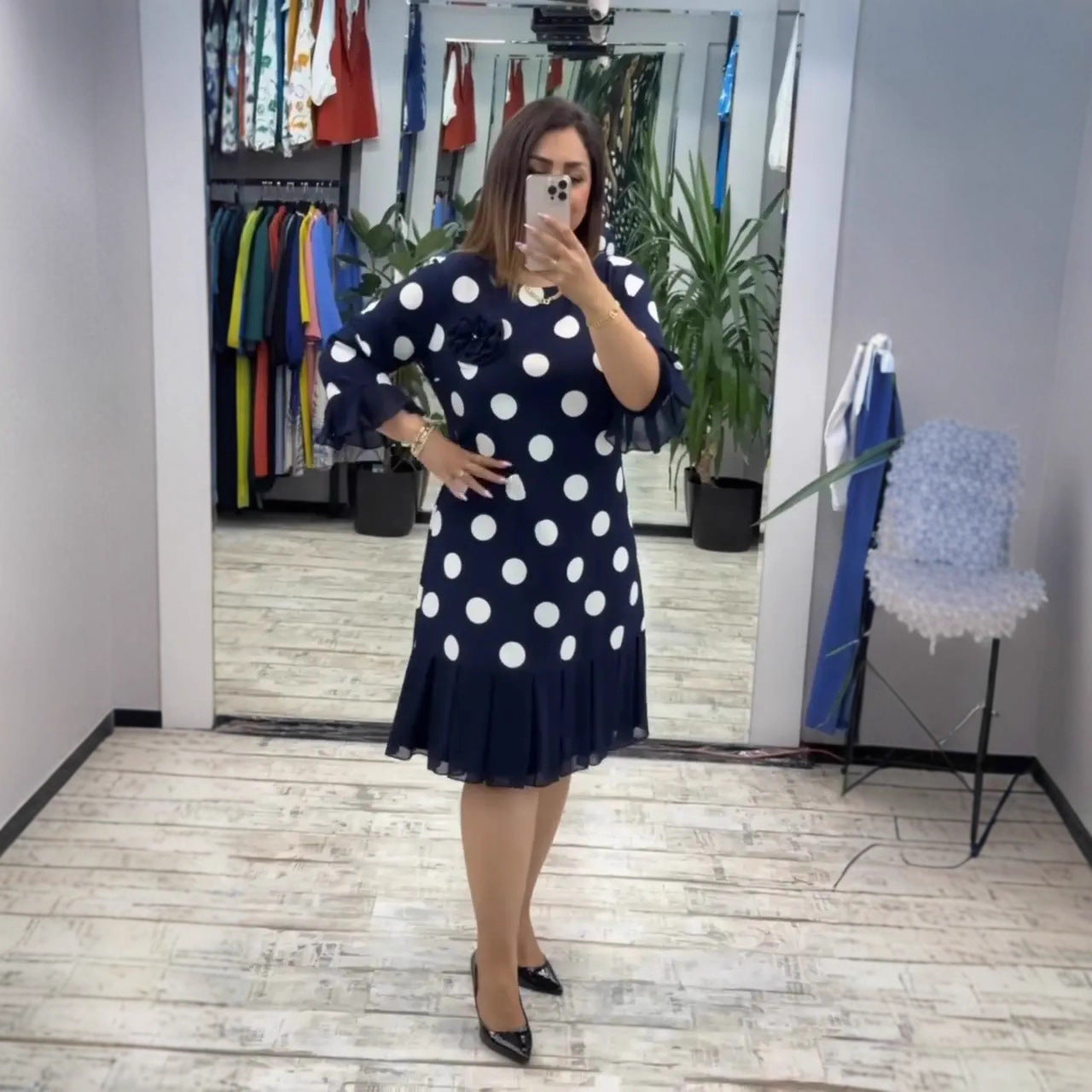 Vitória | Elegantne polkadot kleit