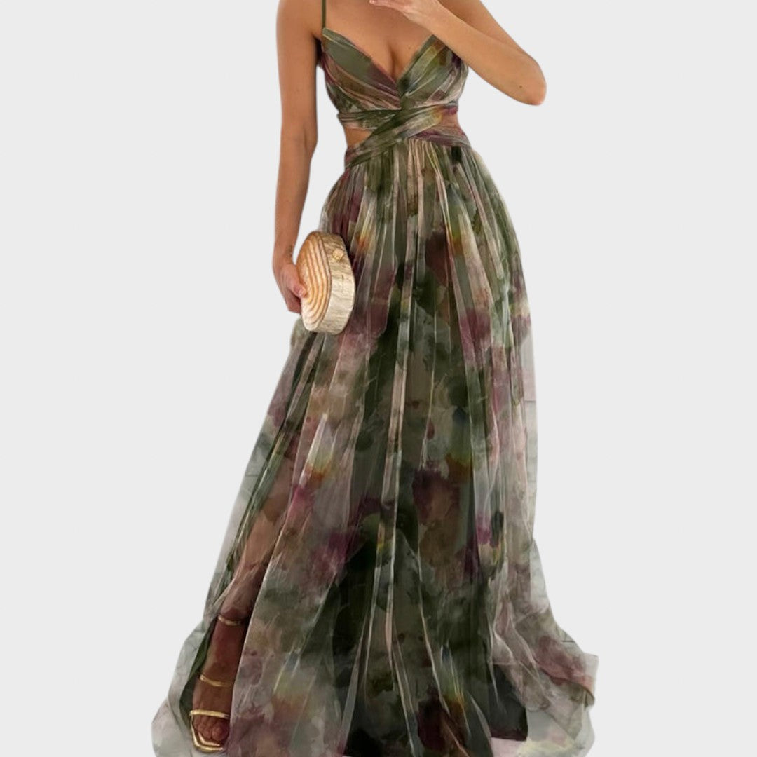 Mia - Lilleline Maxi Kleit Elegantsi Loomiseks