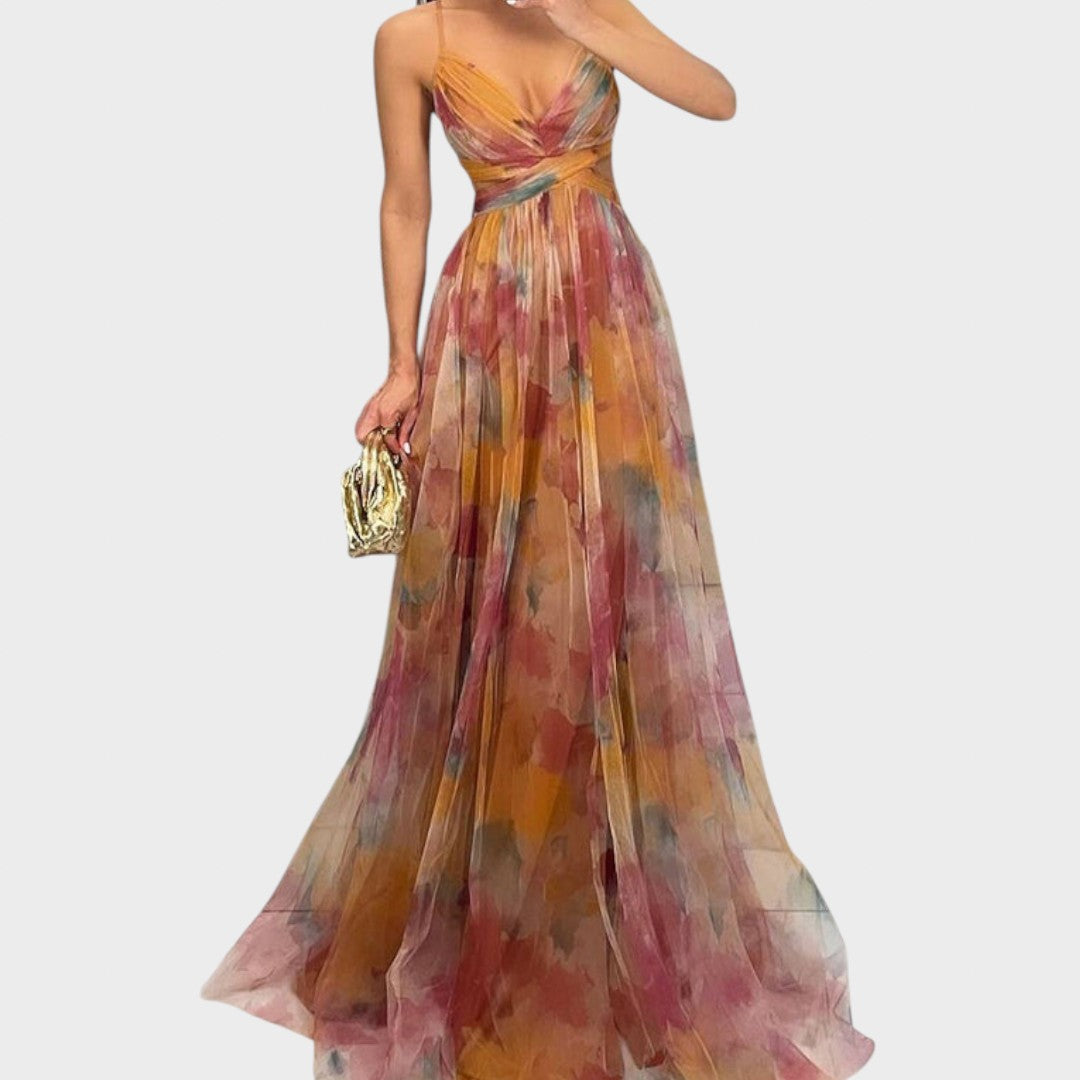 Mia - Lilleline Maxi Kleit Elegantsi Loomiseks