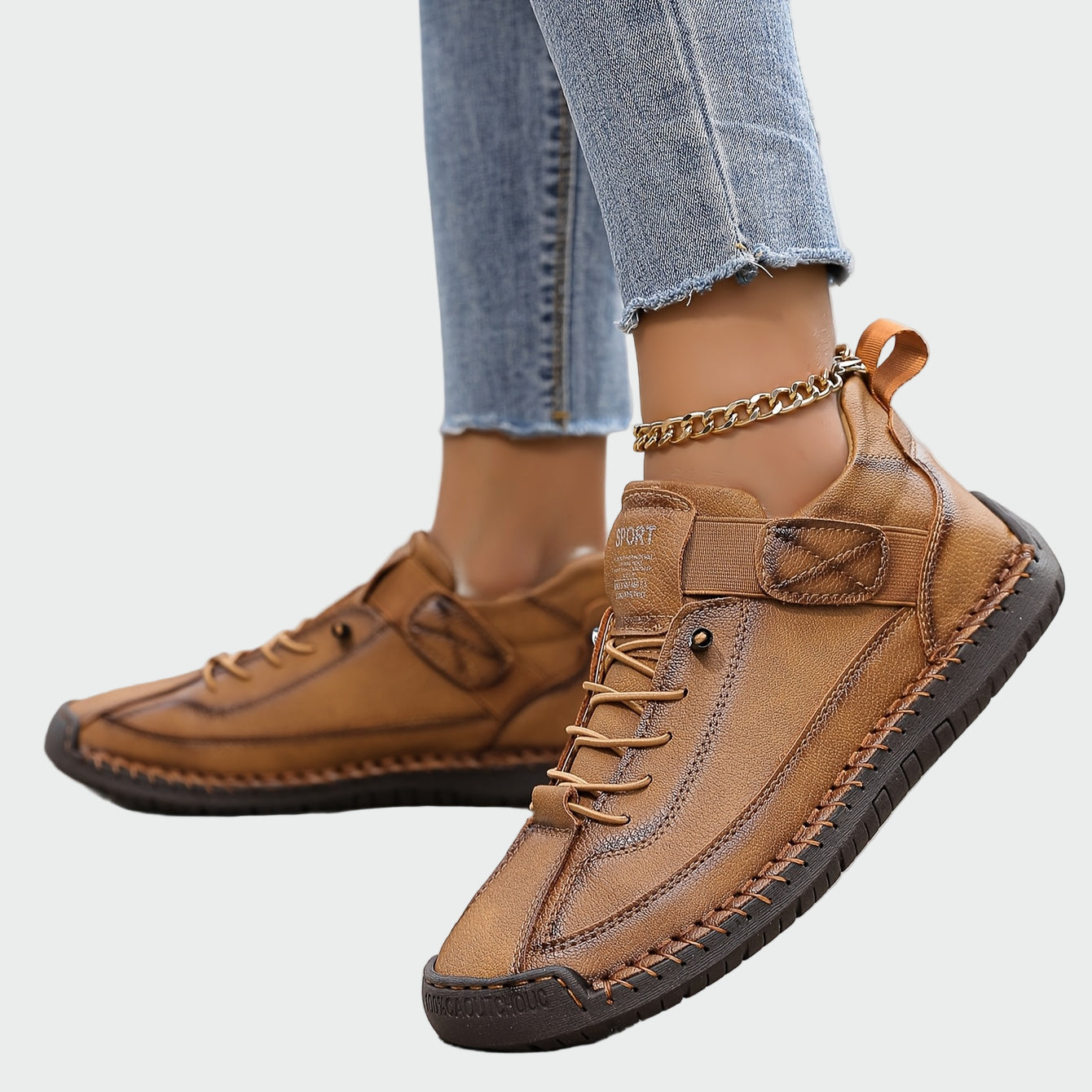 Ortopeedilised nahast spordijalatsid