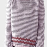 Teja - Naiste igapäevane pullover peente triipudega