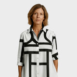 Petra - Geomeetrilise Mustriga Kleid