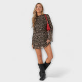 Leonor – Leopardimustriga kleit