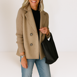 Marta™ | Elegantne Mantel Pehmete Varrukatega