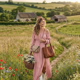 Adira | Õlavarrega Smock-Maxikleid