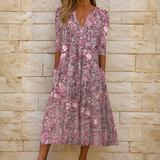 Olivia™ - Elegantne V-kaelusega kleit