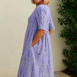 Eliza™ | Elegantne Lilleline Midi Kleit