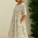 Eliza™ | Elegantne Lilleline Midi Kleit
