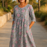 Eliza™ | Elegantne Lilleline Midi Kleit