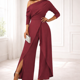 Elara – Elegantne Ühe Õlaga Jumpsuit