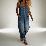 Bertille™ - Denim salopett suveks