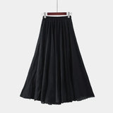 Elegantne kõrge vöökoha seelik - peen stiil