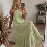 LIVIA | Maxi Abito Boho Roheline Pistaatsia