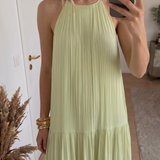 LIVIA | Maxi Abito Boho Roheline Pistaatsia