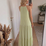 LIVIA | Maxi Abito Boho Roheline Pistaatsia