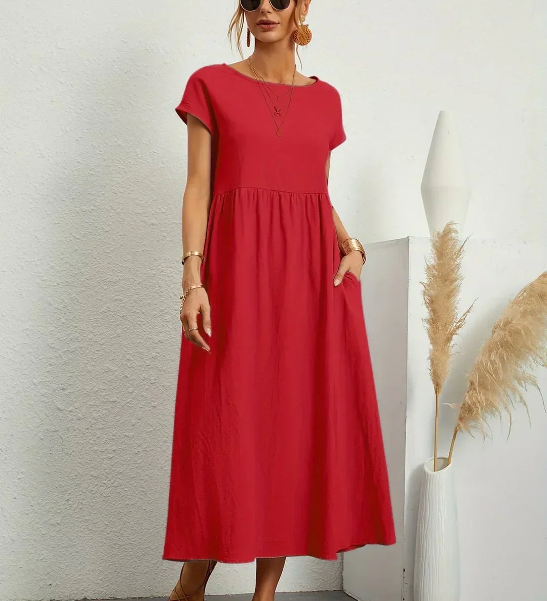 Gabrielle™ - Elegantne Voolav Midi Kleit