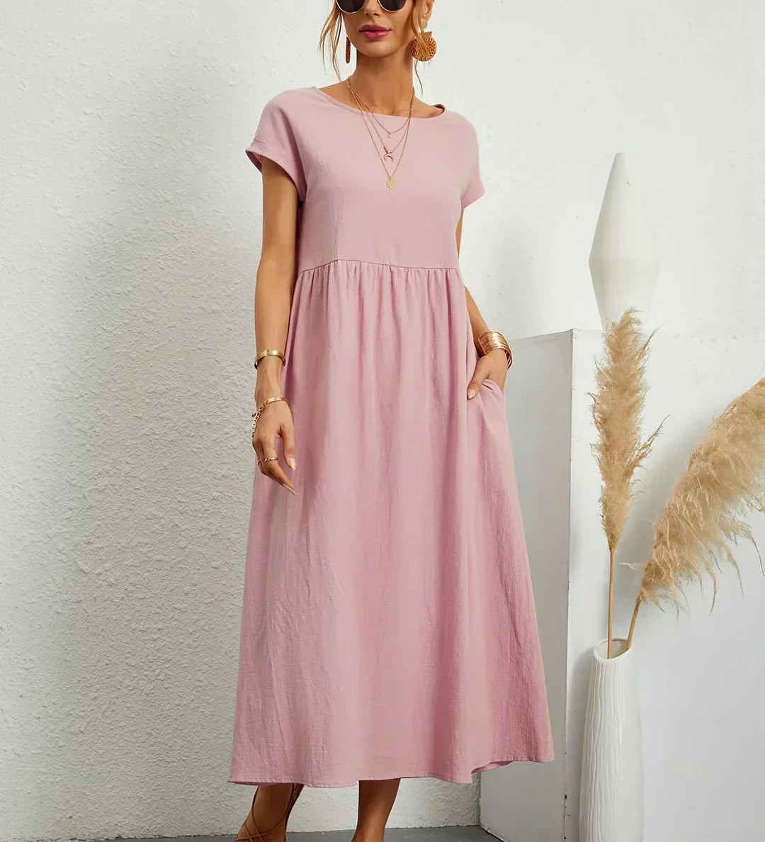 Gabrielle™ - Elegantne Voolav Midi Kleit