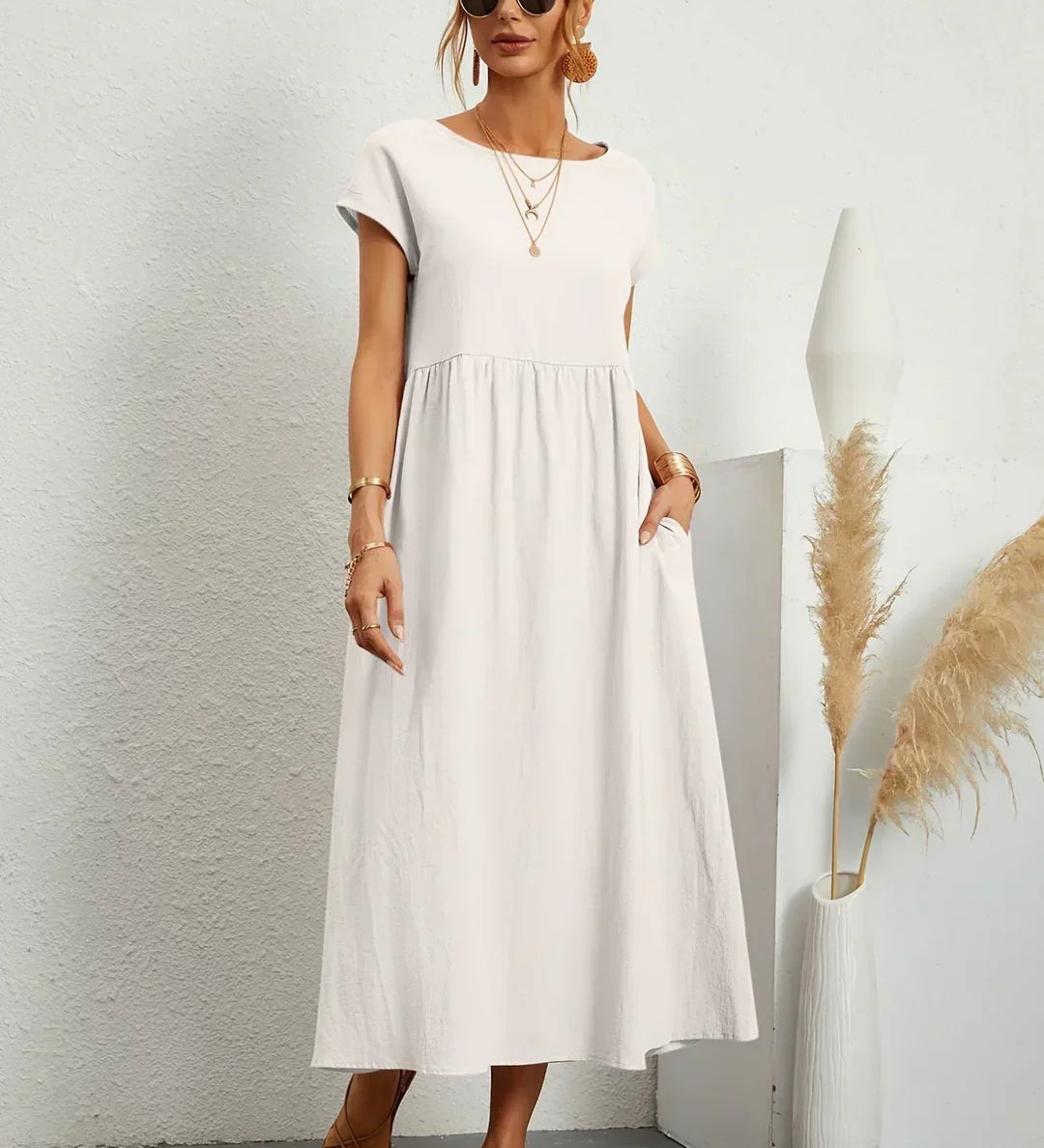 Gabrielle™ - Elegantne Voolav Midi Kleit