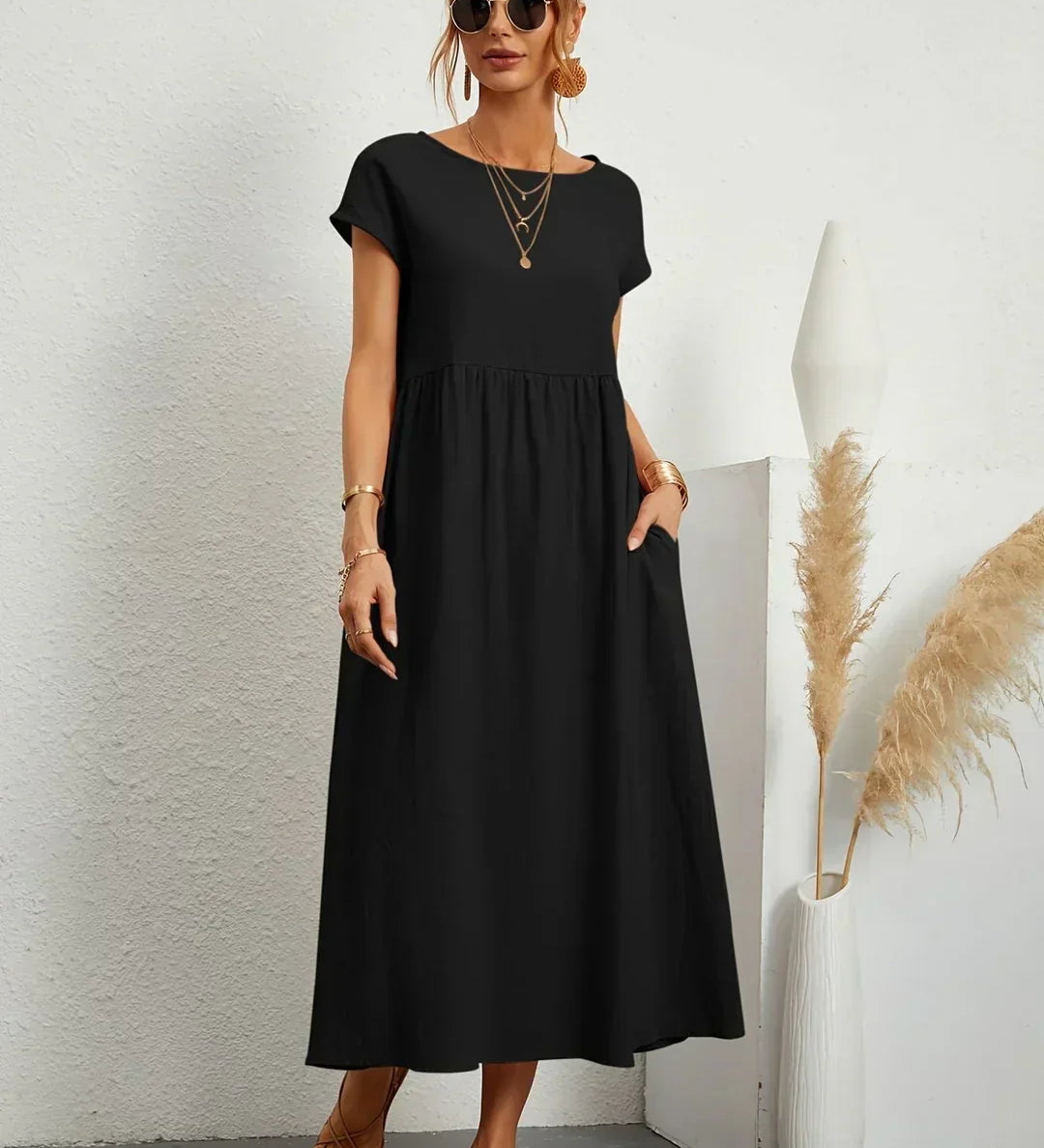 Gabrielle™ - Elegantne Voolav Midi Kleit