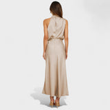 Alda - Elegantes Satin Kleid