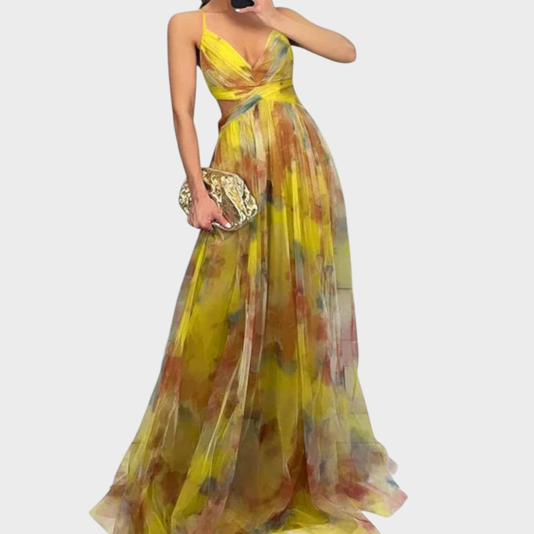 Mia - Lilleline Maxi Kleit Elegantsi Loomiseks