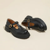Naiste elegantne nahast Mary Janes
