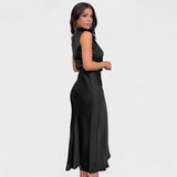 Alda - Elegantes Satin Kleid