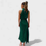 Alda - Elegantes Satin Kleid